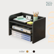 特價商品【寶德家居】三層桌上置物書櫃架34×24×26cm（D00293）桌上型收納 桌上置物櫃 層櫃 書櫃 層櫃