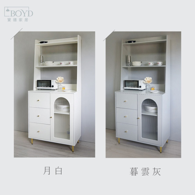【BOYD】晨炊松影180公分餐邊櫃D448|餐邊櫃 廚房收納櫃 三抽屜櫃 壓克力玻璃櫃 滑軌 可調節 台灣 現貨 【BOYD】晨炊松影180公分餐邊櫃D448|餐邊櫃 廚房收納櫃 三抽屜櫃 壓克力玻璃櫃 滑軌 可調節 台灣 現貨