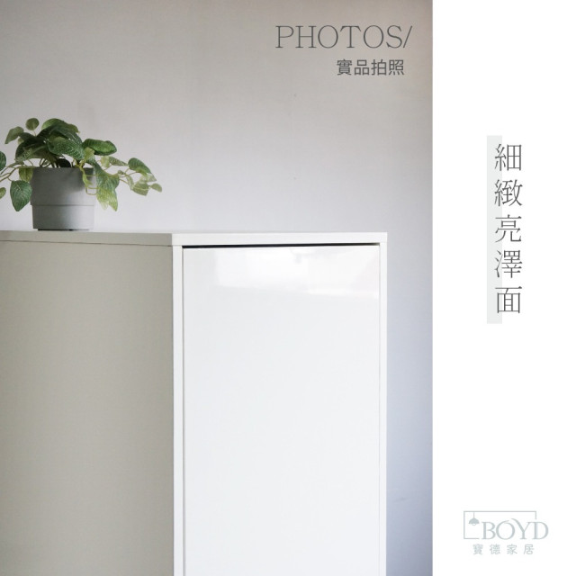 【BOYD】極光白亮面多功能收納衣櫃D459｜直立式收納櫃 窄型衣櫃 展示收納櫃  多功能櫃 可調式收納 多用途收納