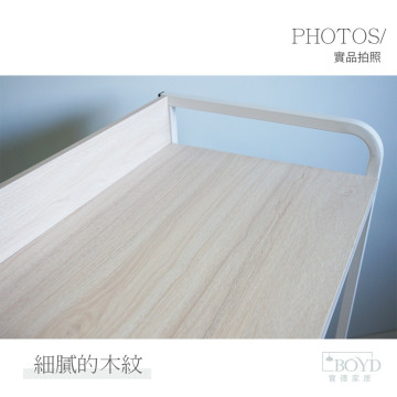 【BOYD】北歐風暖木白三層電器架D460｜三層電器架 微波爐架 電鍋架 廚房收納層架 置物架 可調腳墊 耐重