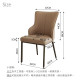 北歐風皮革餐椅｜人體工學高背設計｜高密度厚坐墊｜耐重100KG｜金屬腳穩固｜餐椅 化妝椅 D473  台灣現貨 單入/二入組