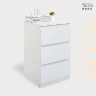 【寶德家居】簡約床頭三抽置物收納櫃50公分 D00437｜床頭櫃 抽屜櫃 北歐床頭櫃 邊櫃 臥室置物櫃 簡易置物櫃 置物